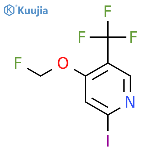 4-Fluoromethoxy-2-iodo-5-(trifluoromethyl)pyridine structure