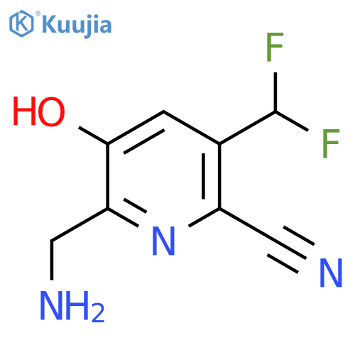 2-(Aminomethyl)-6-cyano-5-(difluoromethyl)-3-hydroxypyridine structure