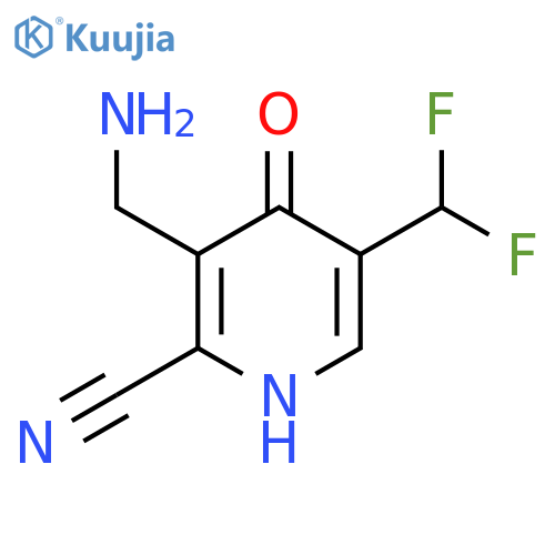 3-(Aminomethyl)-2-cyano-5-(difluoromethyl)-4-hydroxypyridine structure