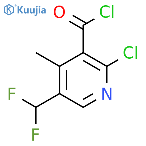 2-Chloro-5-(difluoromethyl)-4-methylpyridine-3-carbonyl chloride structure