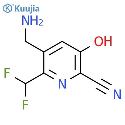 3-(Aminomethyl)-6-cyano-2-(difluoromethyl)-5-hydroxypyridine structure