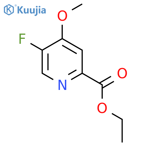 Ethyl 5-fluoro-4-methoxypicolinate structure