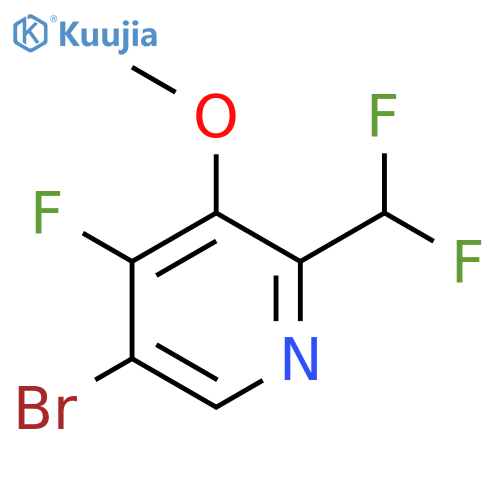 5-Bromo-2-(difluoromethyl)-4-fluoro-3-methoxypyridine structure