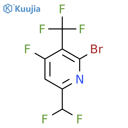 2-Bromo-6-(difluoromethyl)-4-fluoro-3-(trifluoromethyl)pyridine structure