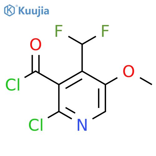 2-Chloro-4-(difluoromethyl)-5-methoxypyridine-3-carbonyl chloride structure