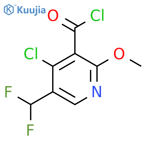 4-Chloro-5-(difluoromethyl)-2-methoxypyridine-3-carbonyl chloride structure