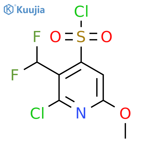 2-Chloro-3-(difluoromethyl)-6-methoxypyridine-4-sulfonyl chloride structure