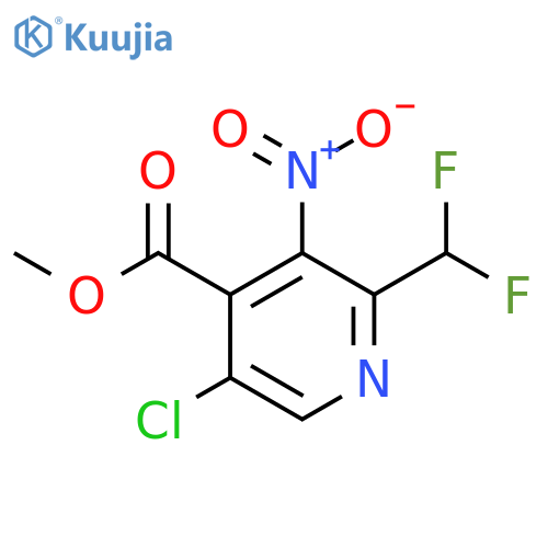 Methyl 5-chloro-2-(difluoromethyl)-3-nitropyridine-4-carboxylate structure