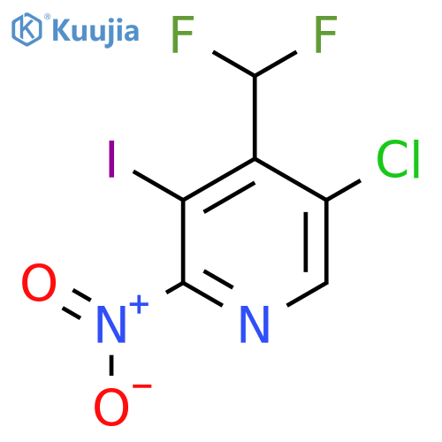5-Chloro-4-(difluoromethyl)-3-iodo-2-nitropyridine structure
