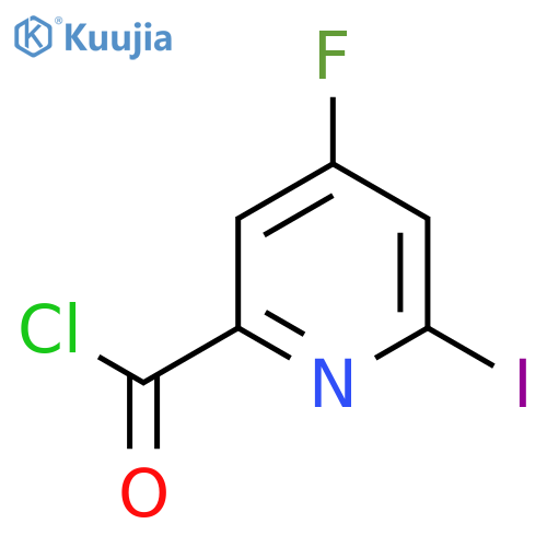 4-Fluoro-2-iodopyridine-6-carbonyl chloride structure