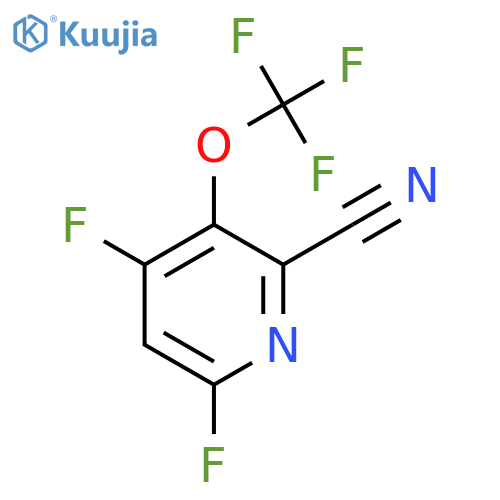 2-Cyano-4,6-difluoro-3-(trifluoromethoxy)pyridine structure