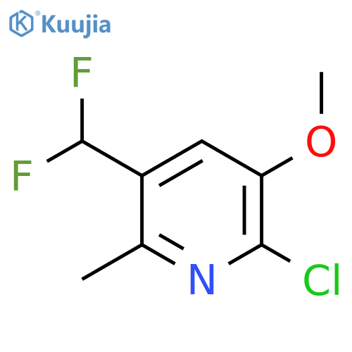 2-Chloro-5-(difluoromethyl)-3-methoxy-6-methylpyridine structure