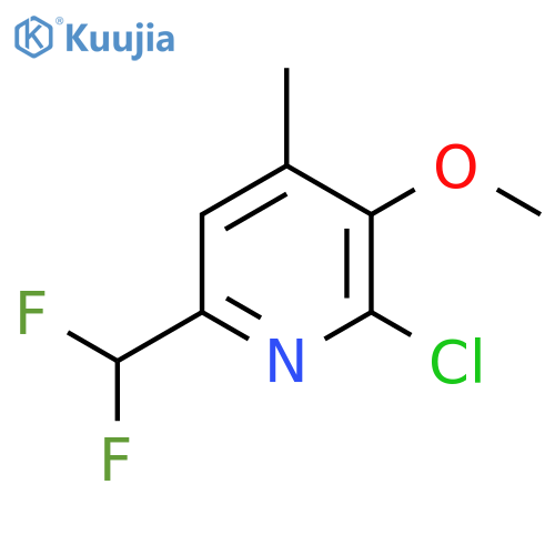 2-Chloro-6-(difluoromethyl)-3-methoxy-4-methylpyridine structure