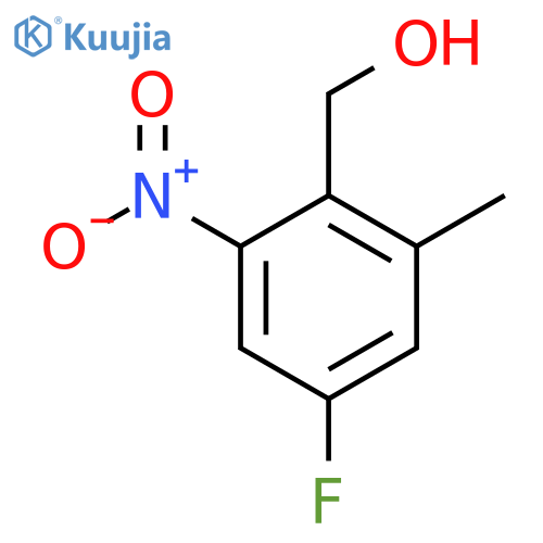 4-Fluoro-2-methyl-6-nitrobenzyl alcohol structure