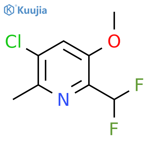 5-Chloro-2-(difluoromethyl)-3-methoxy-6-methylpyridine structure
