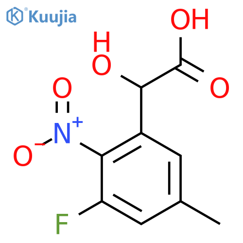 3-Fluoro-5-methyl-2-nitromandelic acid structure