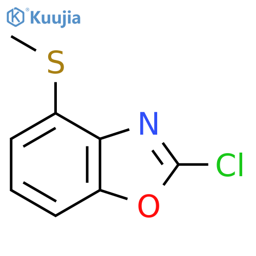 2-Chloro-4-(methylthio)benzo[d]oxazole structure