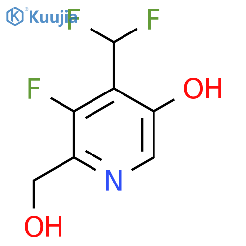 4-(Difluoromethyl)-3-fluoro-5-hydroxypyridine-2-methanol structure