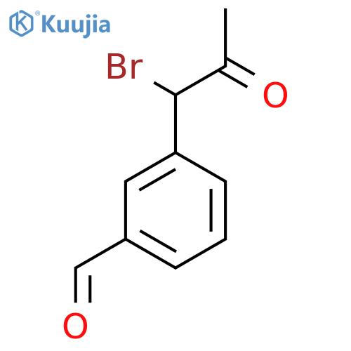 1-Bromo-1-(3-formylphenyl)propan-2-one structure