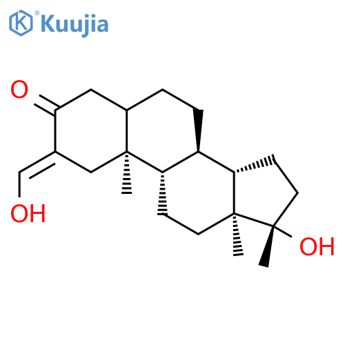 Androstan-3-one,17-hydroxy-2-(hydroxymethylene)-17-methyl-, (17b)- (9CI) structure
