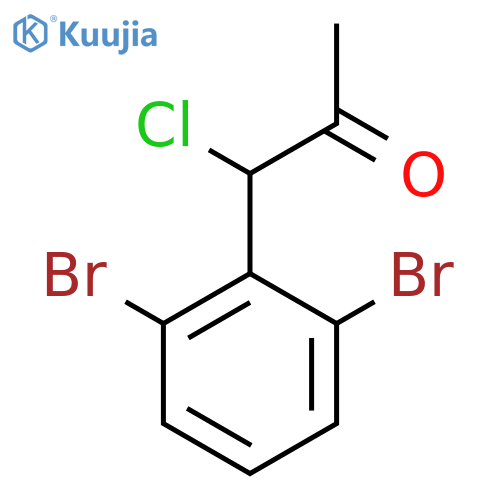 1-Chloro-1-(2,6-dibromophenyl)propan-2-one structure