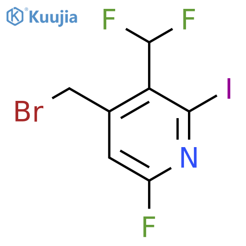 4-(Bromomethyl)-3-(difluoromethyl)-6-fluoro-2-iodopyridine structure