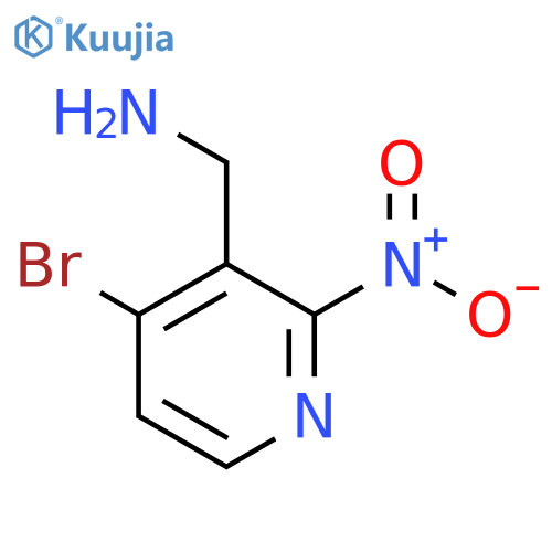 3-Aminomethyl-4-bromo-2-nitropyridine structure