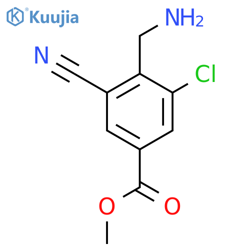 Methyl 4-aminomethyl-3-chloro-5-cyanobenzoate structure