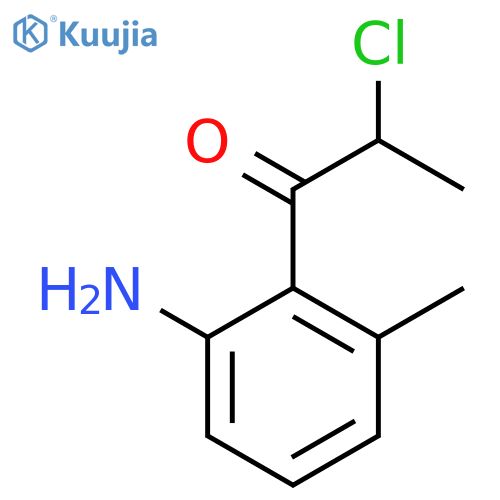1-(2-Amino-6-methylphenyl)-2-chloropropan-1-one structure