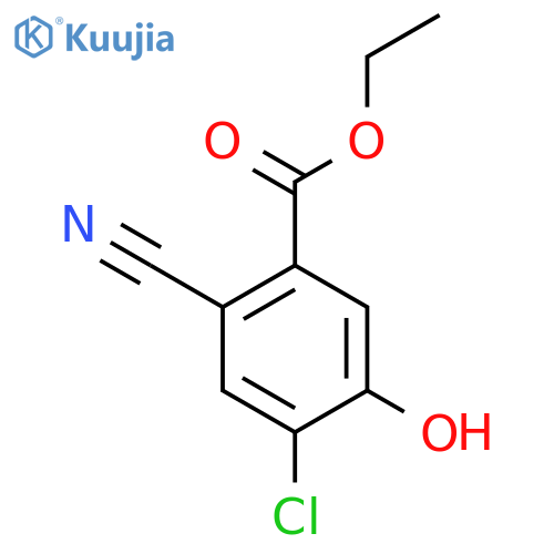 Ethyl 4-chloro-2-cyano-5-hydroxybenzoate structure