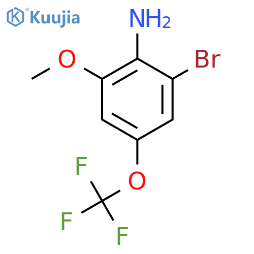 2-Bromo-6-methoxy-4-(trifluoromethoxy)aniline structure