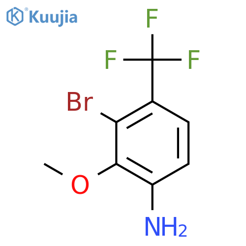 3-Bromo-2-methoxy-4-(trifluoromethyl)aniline structure