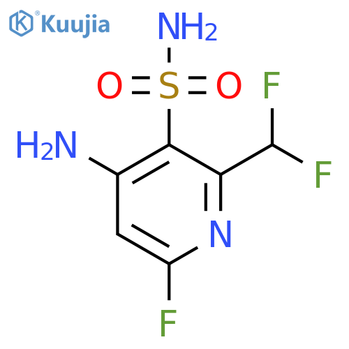 4-Amino-2-(difluoromethyl)-6-fluoropyridine-3-sulfonamide structure