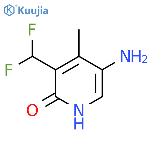 5-Amino-3-(difluoromethyl)-2-hydroxy-4-methylpyridine structure