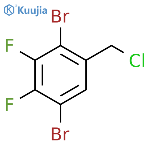 2,5-Dibromo-3,4-difluorobenzyl chloride structure