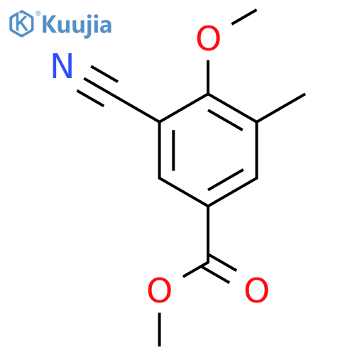 Methyl 3-cyano-4-methoxy-5-methylbenzoate structure