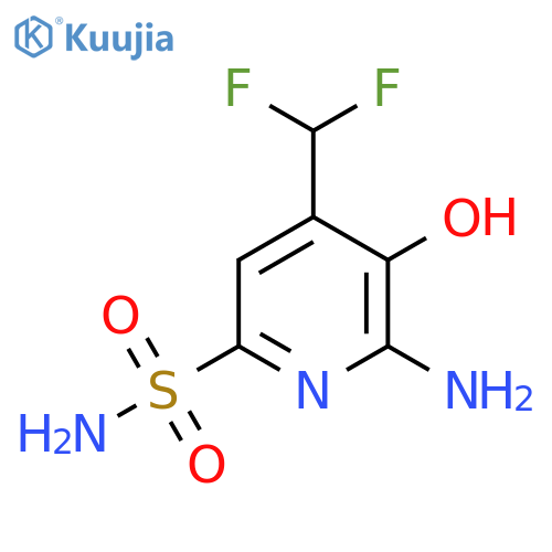 2-Amino-4-(difluoromethyl)-3-hydroxypyridine-6-sulfonamide structure