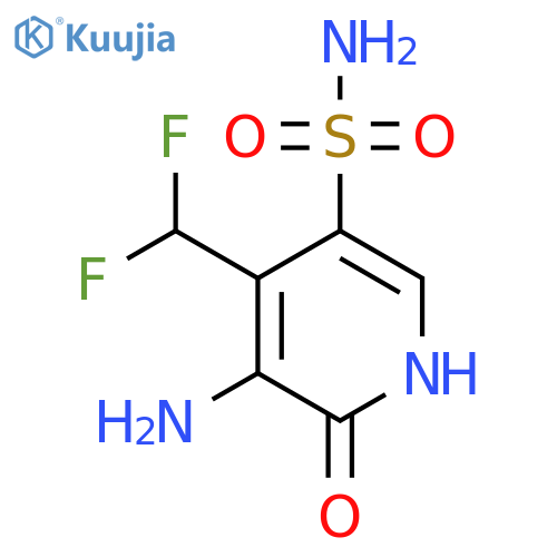 3-Amino-4-(difluoromethyl)-2-hydroxypyridine-5-sulfonamide structure