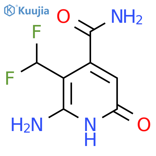 2-Amino-3-(difluoromethyl)-6-hydroxypyridine-4-carboxamide structure