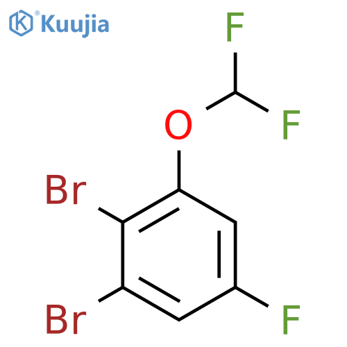 1,2-Dibromo-3-difluoromethoxy-5-fluorobenzene structure
