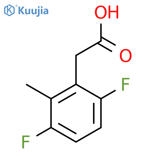 3,6-Difluoro-2-methylphenylacetic acid structure