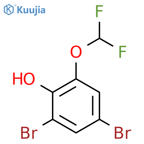 2,4-Dibromo-6-(difluoromethoxy)phenol structure