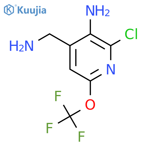 3-Amino-4-(aminomethyl)-2-chloro-6-(trifluoromethoxy)pyridine structure