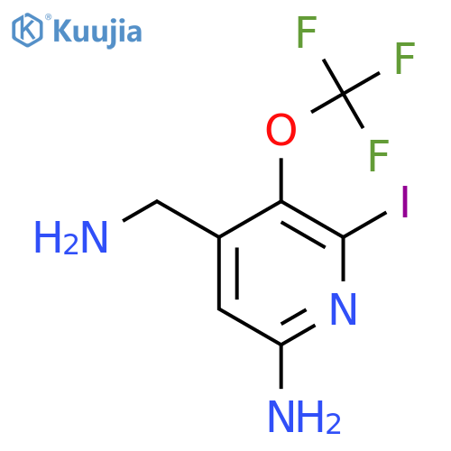 6-Amino-4-(aminomethyl)-2-iodo-3-(trifluoromethoxy)pyridine structure
