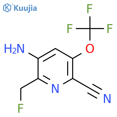 3-Amino-6-cyano-2-(fluoromethyl)-5-(trifluoromethoxy)pyridine structure
