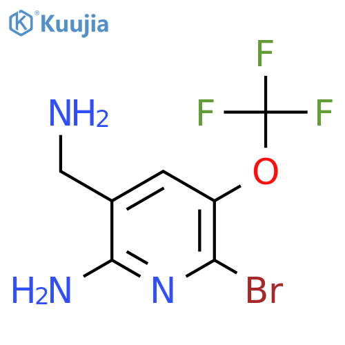 2-Amino-3-(aminomethyl)-6-bromo-5-(trifluoromethoxy)pyridine structure