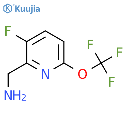 2-(Aminomethyl)-3-fluoro-6-(trifluoromethoxy)pyridine structure