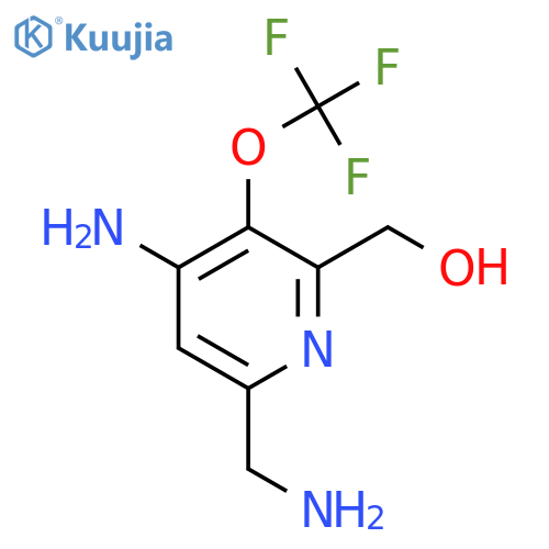 4-Amino-6-(aminomethyl)-3-(trifluoromethoxy)pyridine-2-methanol structure