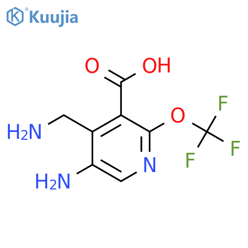 5-Amino-4-(aminomethyl)-2-(trifluoromethoxy)pyridine-3-carboxylic acid structure