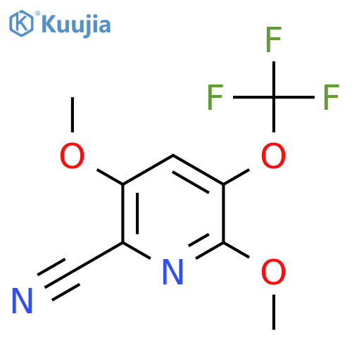 2-Cyano-3,6-dimethoxy-5-(trifluoromethoxy)pyridine structure